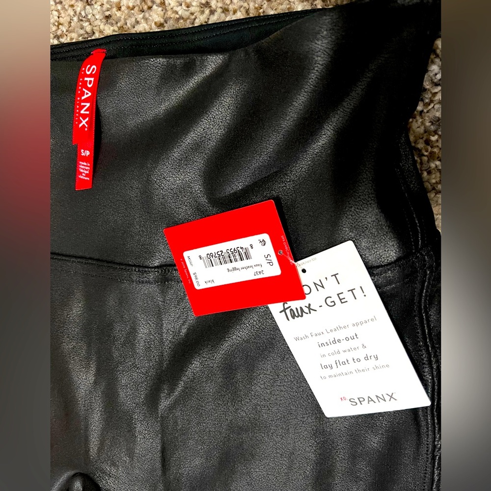 Spanx Faux Leather Leggings